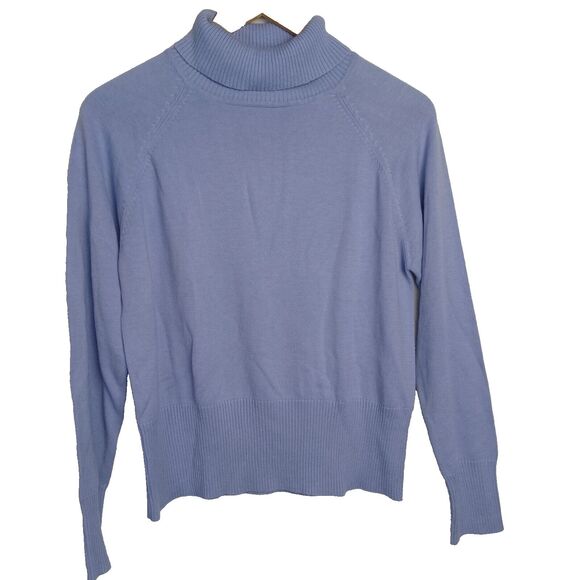 Stephanie Andrews Purple Knit Turtleneck Woman's Large - Picture 1 of 3